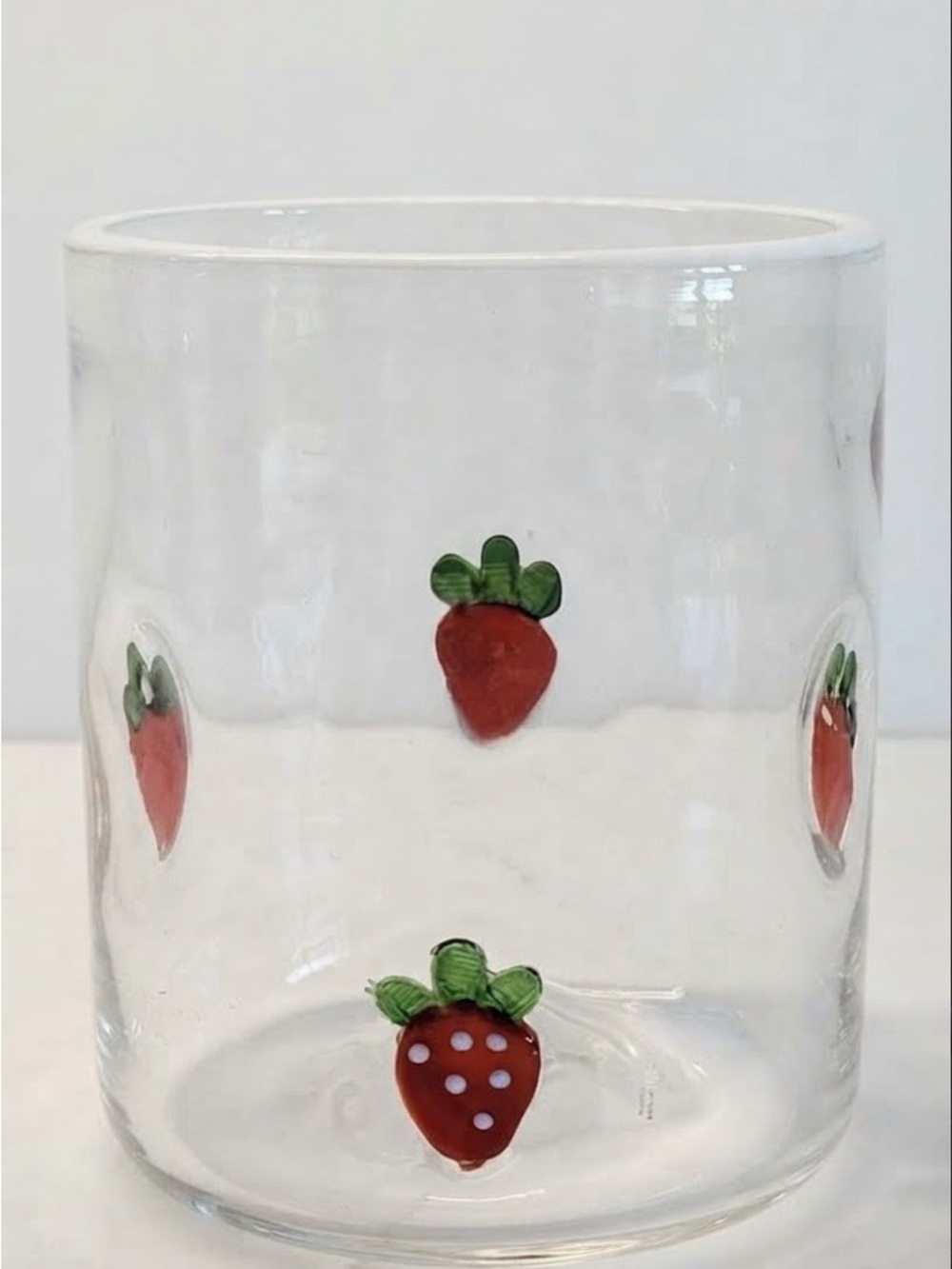 Anthropologie Rare Icon Juice Glass Strawberry New in Box - Picture 6 of 6